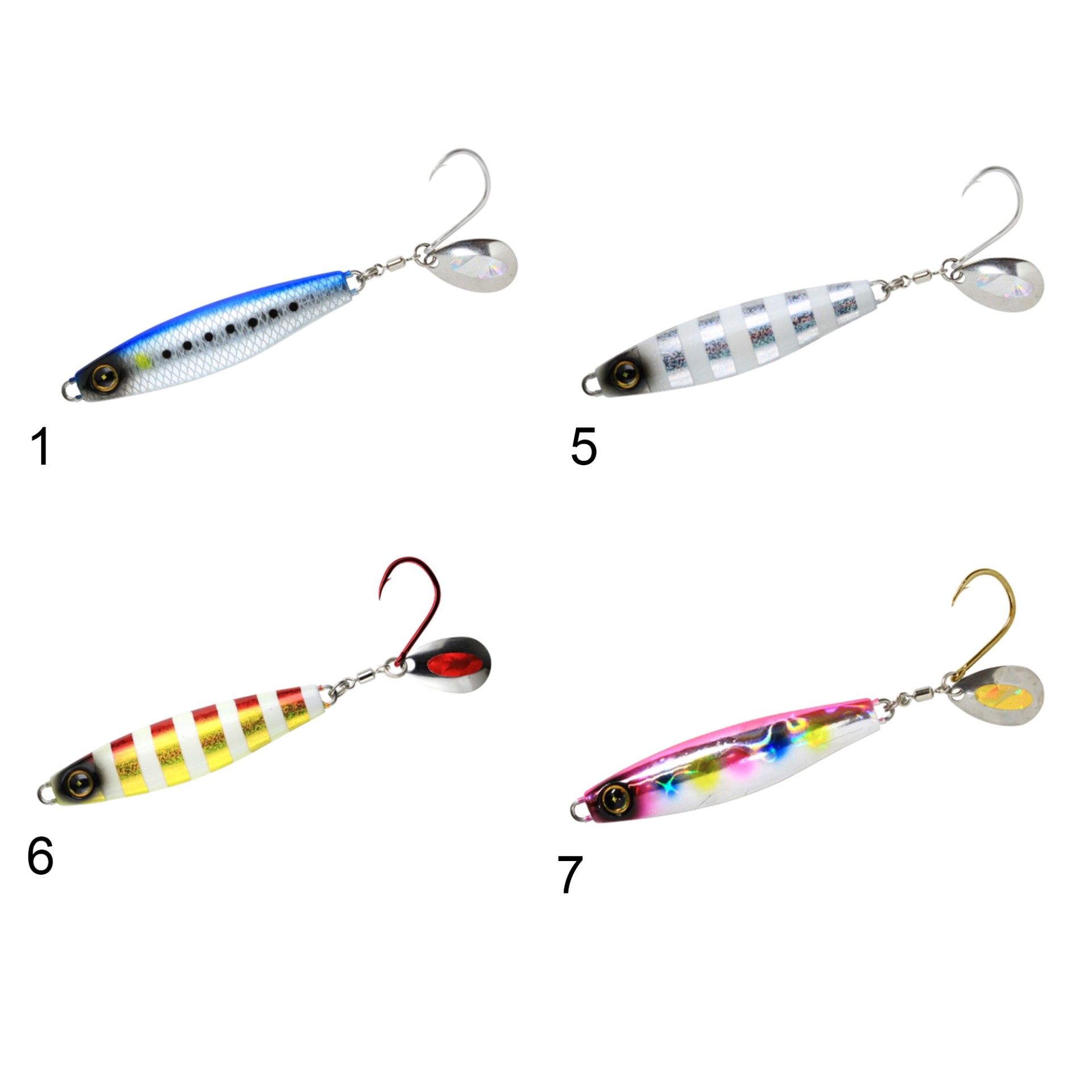 Hayabusa FS 437 Jack Eye Sawara Cast Spin 40gr Light Jig Suni Yem