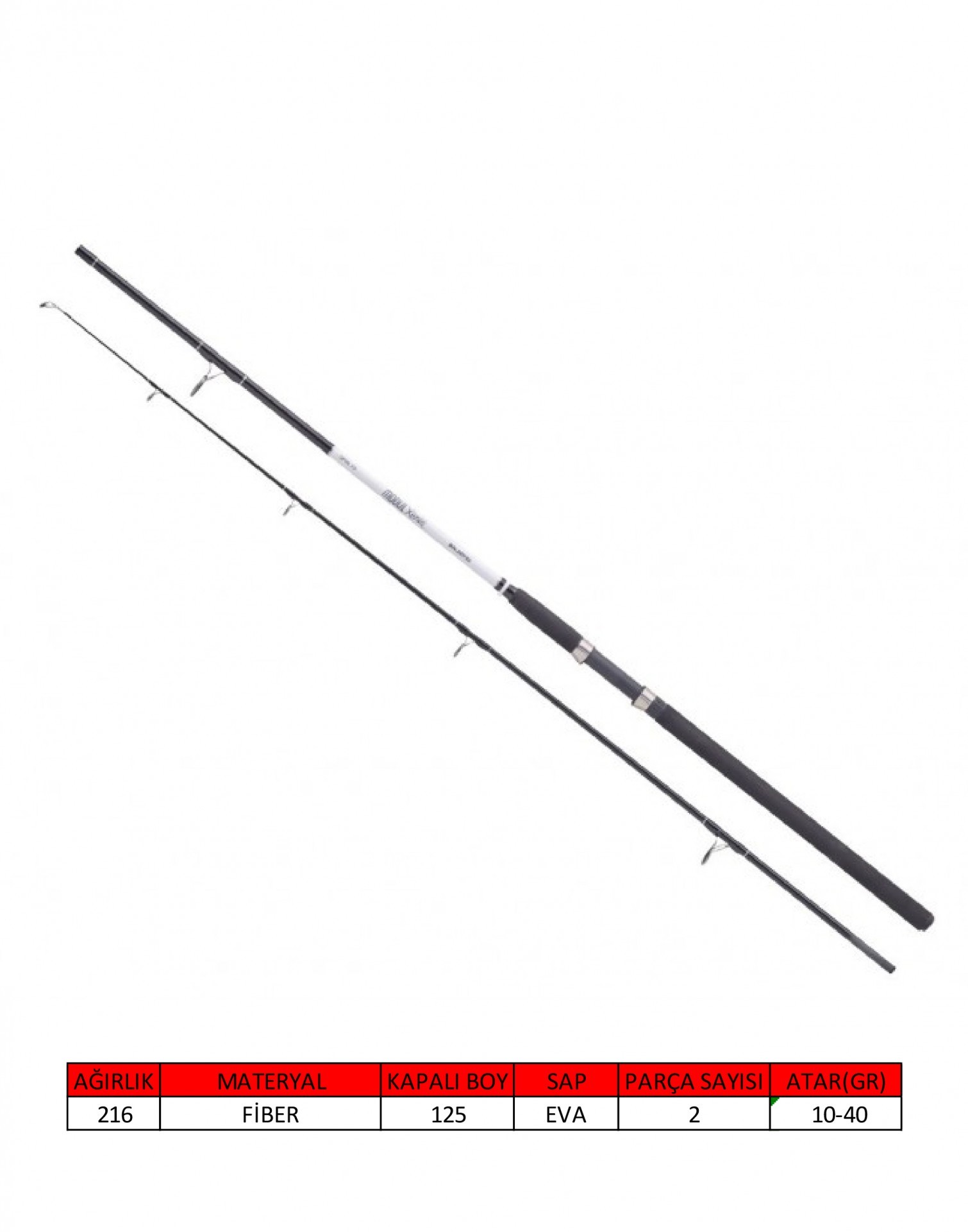 Balzer Modül Xenia 2 Parça Spin 10-40gr Atar