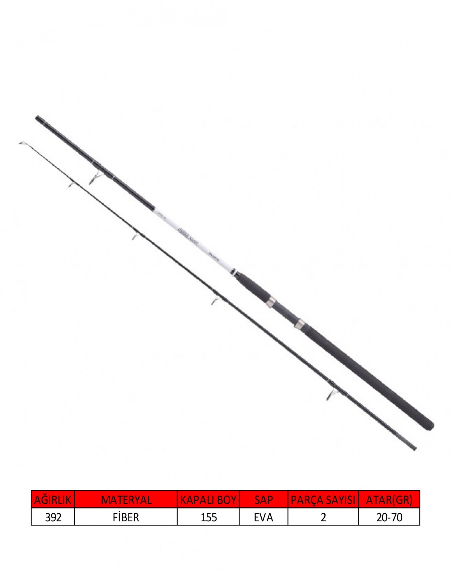 Balzer Modül Xenia 2 Parça Heavy Spin 20-40gr Atar