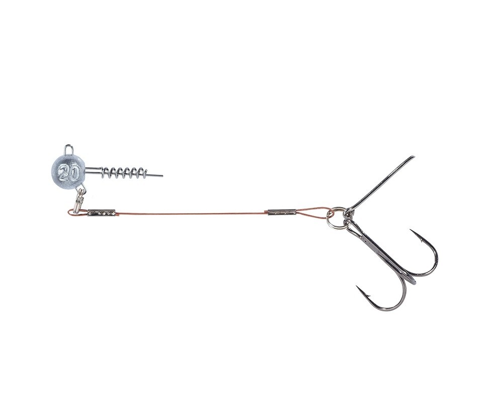 Balzer 16100 Silikon Yemler İçin Çelik Telli Spiral Kafa Rig 6.5cm
