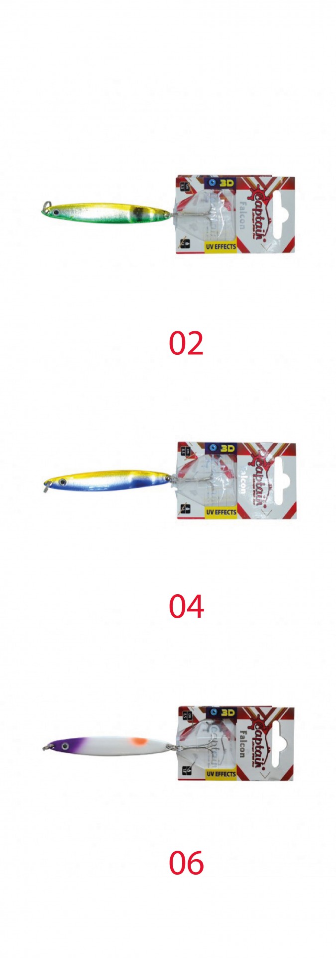 Captain 6105 Lüfer Kaşığı 18gr Falcon 8.5cm
