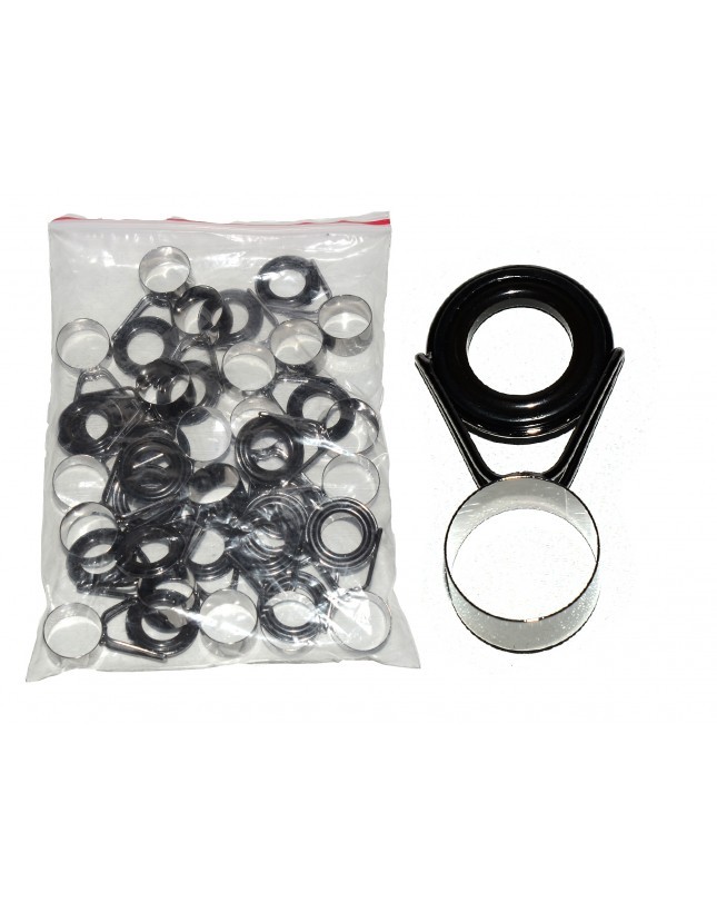 Captain Kamış Yedek Porselen Halka 20'li Paket Black Nikel Renk