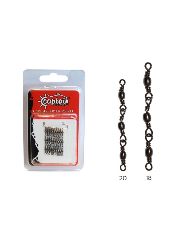 Captain 5105 3 Zincir Fırdöndü 5'li Paket Black Nikel